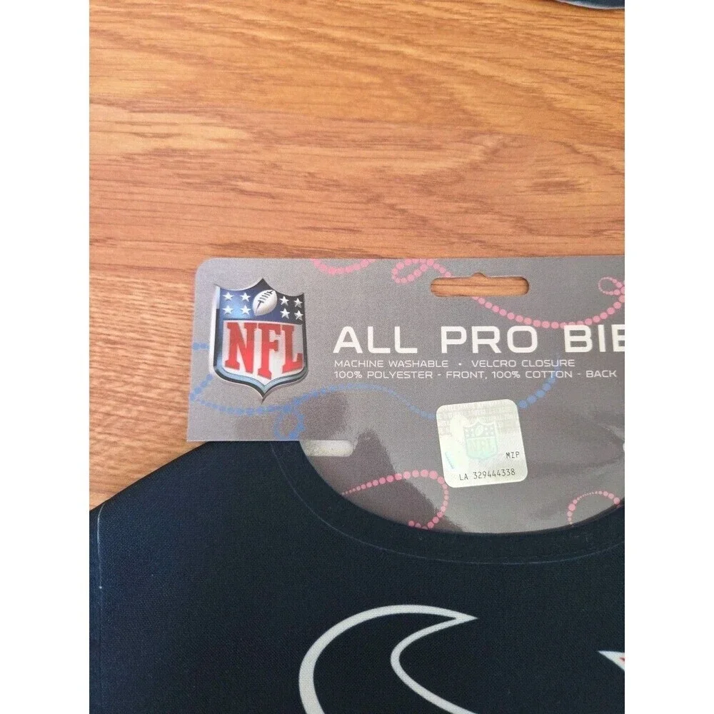 NWT NFL All Pro Bib Houston Texans Fan Baby Football Navy Red
